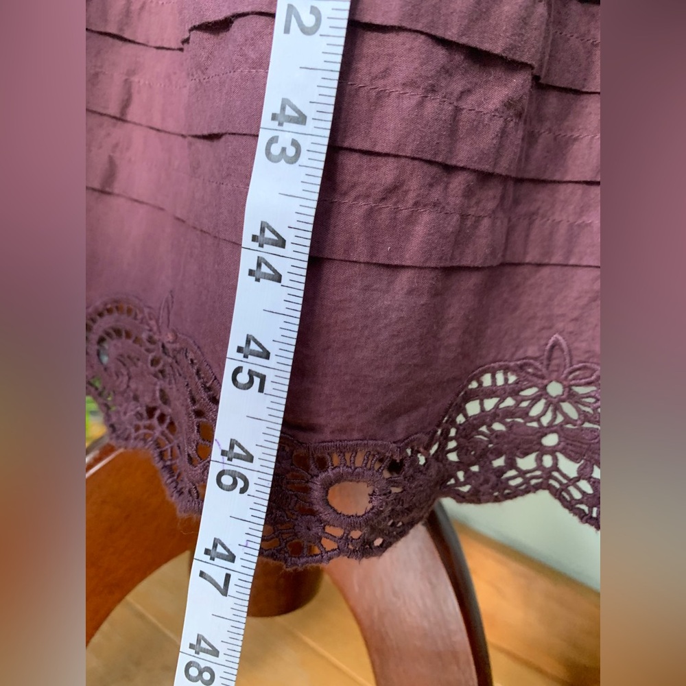 St. Roche Darcy Shirtdress Raisin Organic Cotton MIDI Pockets Cottagecore Dress - Picture 9 of 16